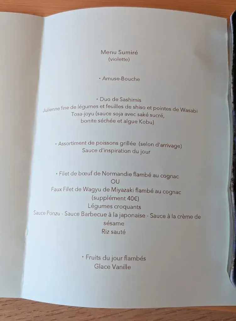 Menu_Koji Restaurant Teppan Yaki_Issy-les-Moulineaux_image_2