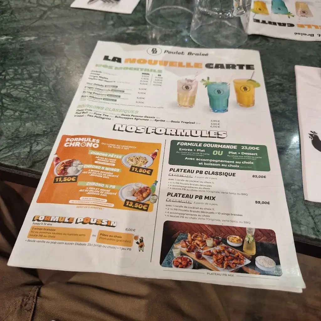 Menu_PB Poulet Braisé Issy-les-Moulineaux_Issy-les-Moulineaux_image_1