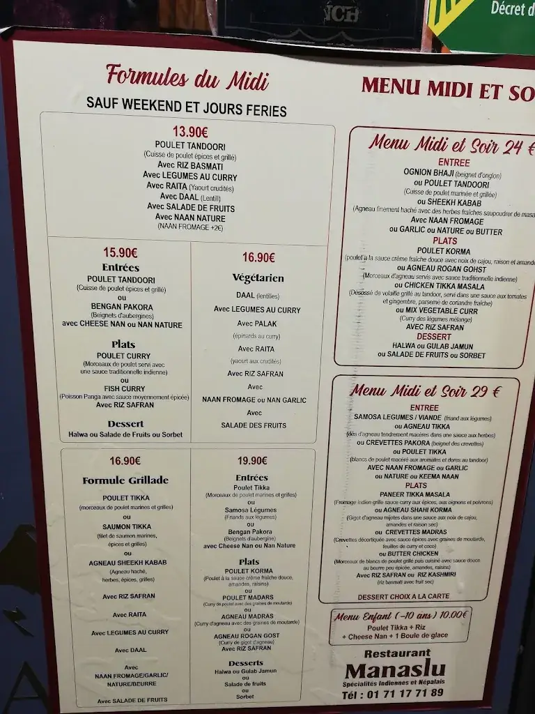 Menu_Restaurant MANASLU_Issy-les-Moulineaux_image_4