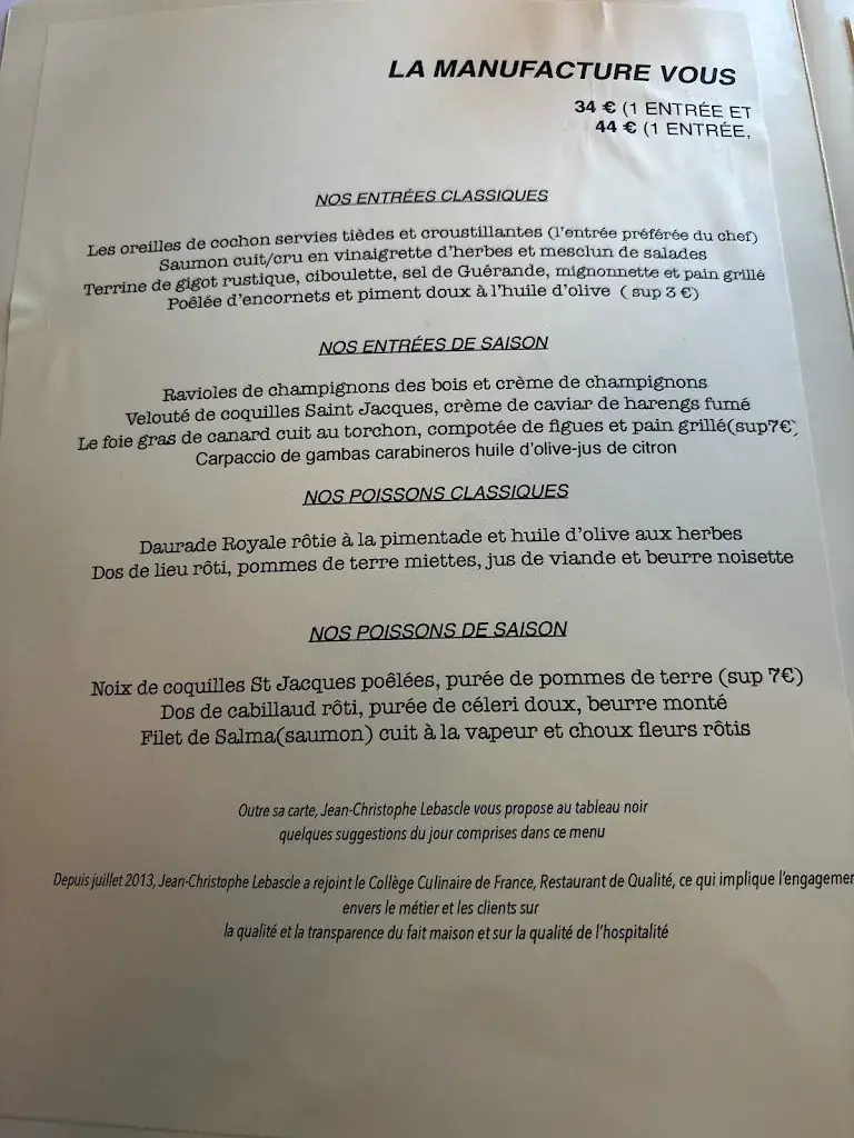 Menu_Restaurant Manufacture_Issy-les-Moulineaux_image_3