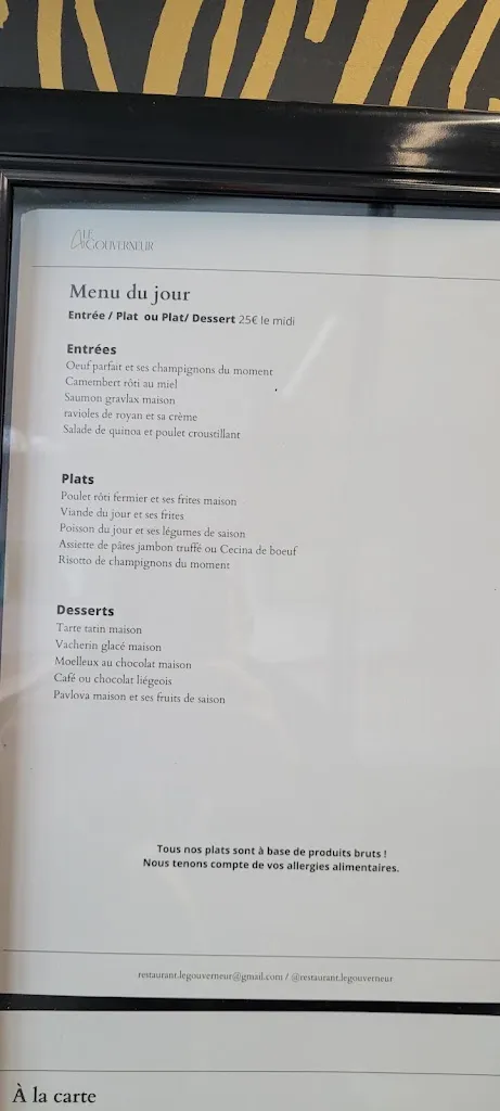 Menu_Restaurant Le Gouverneur_Issy-les-Moulineaux_image_2