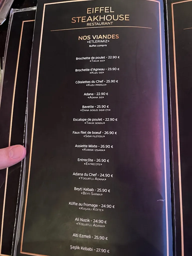Menü_Eiffel steakhouse_Goussainville_Bild_1