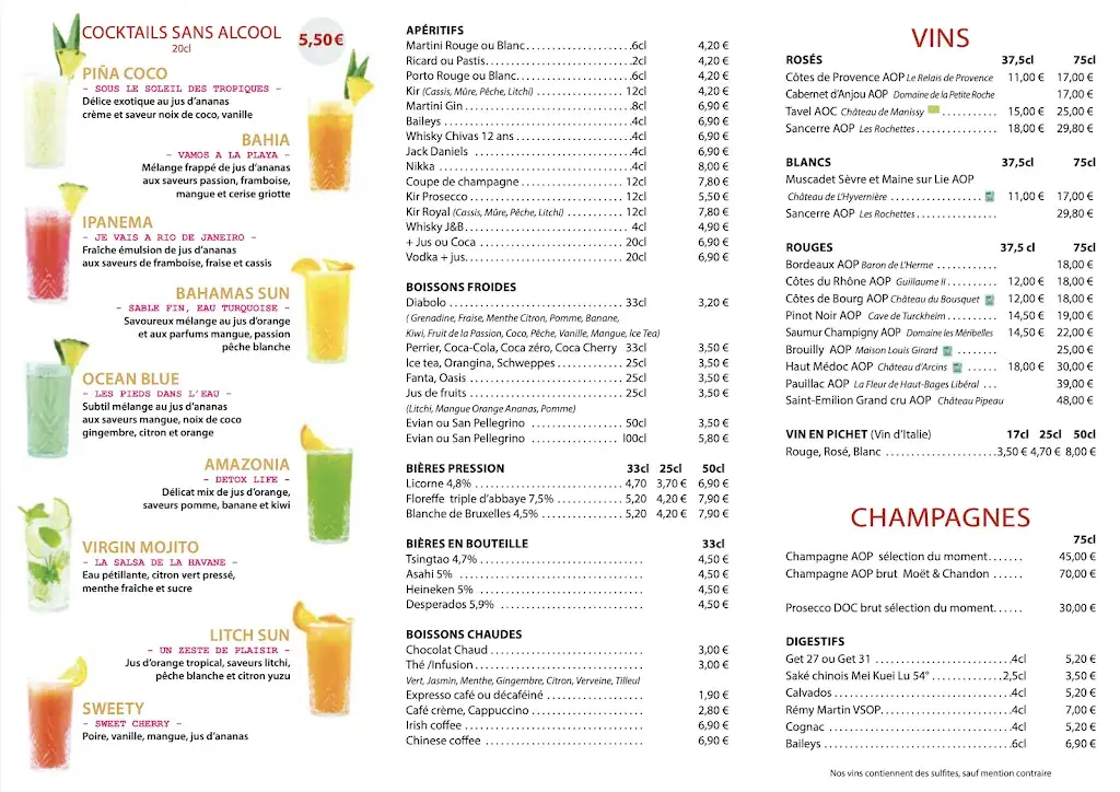 Menu_No Limit_Goussainville_image_1