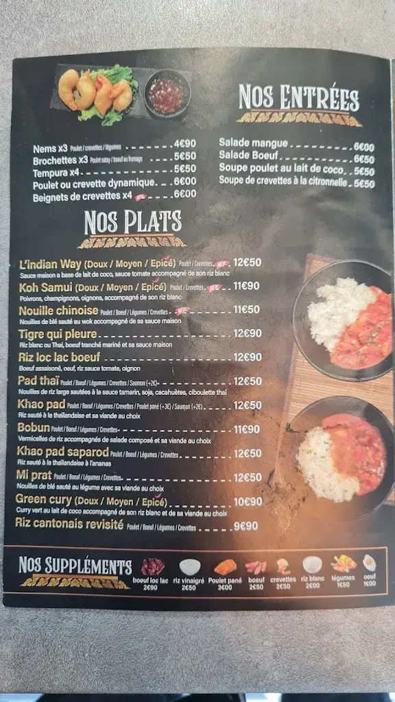 Menu_O'thaï Way_Goussainville_image_4