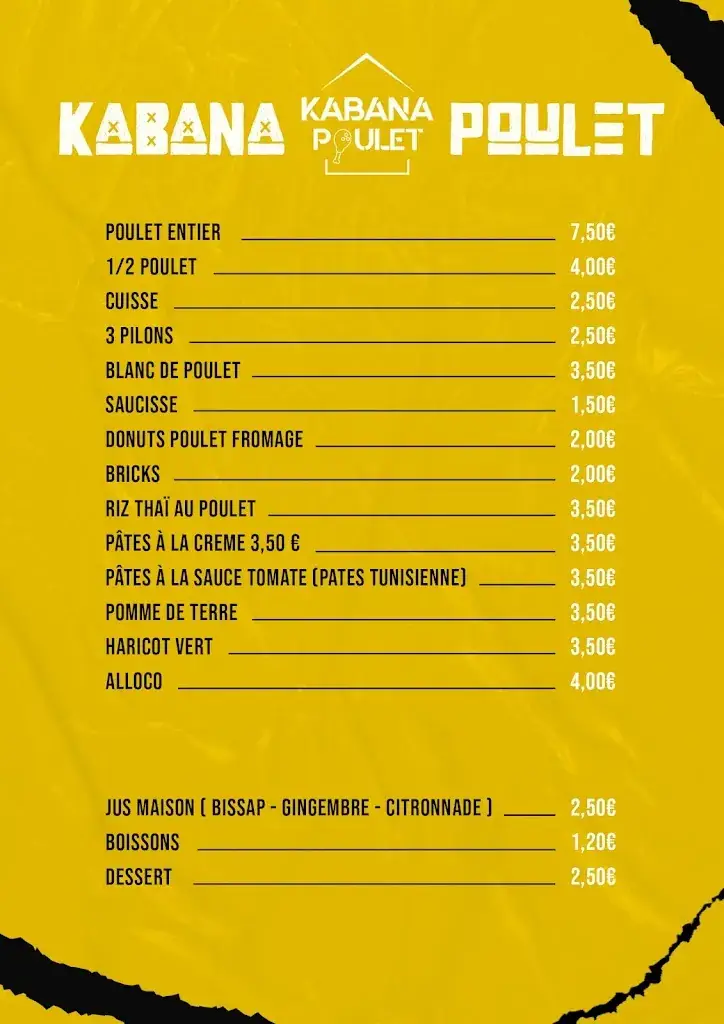 Menu_KABANA POULET_Goussainville_image_1