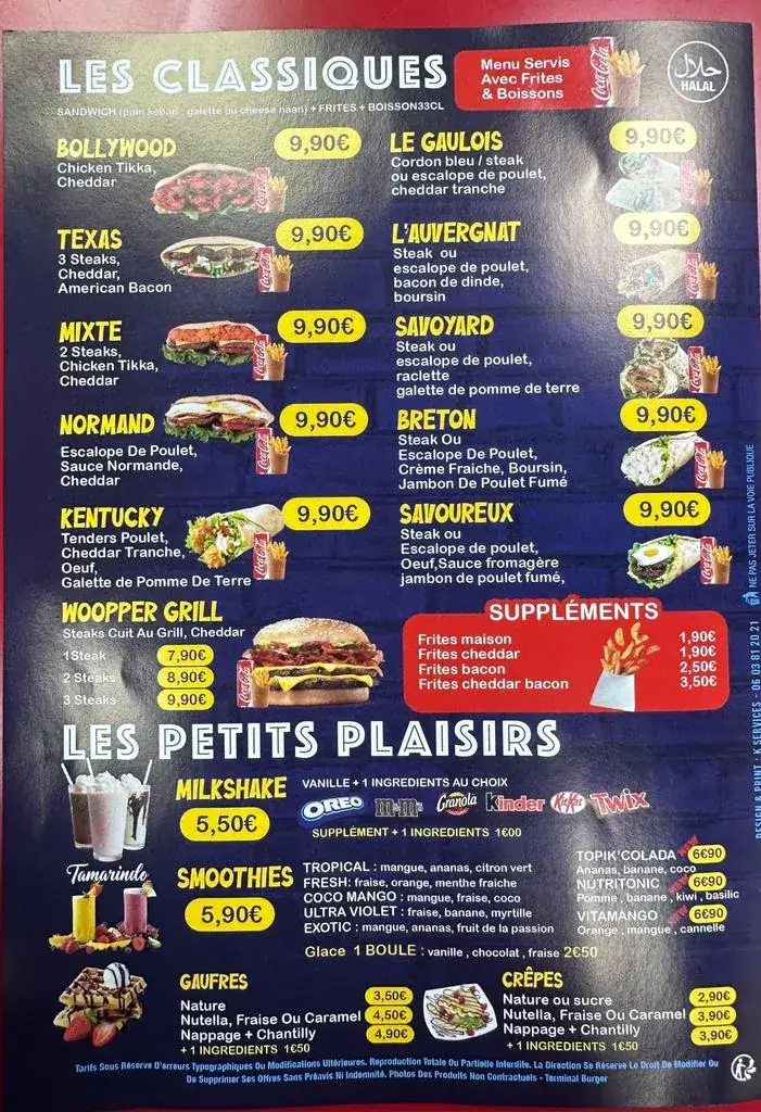 Menu_Terminal Burger_Goussainville_imagen_3