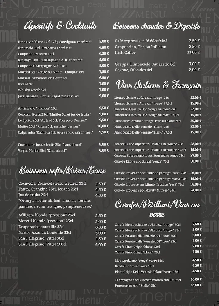 Menu_La Storia / Storia Da Ennio_Verrière_image_1