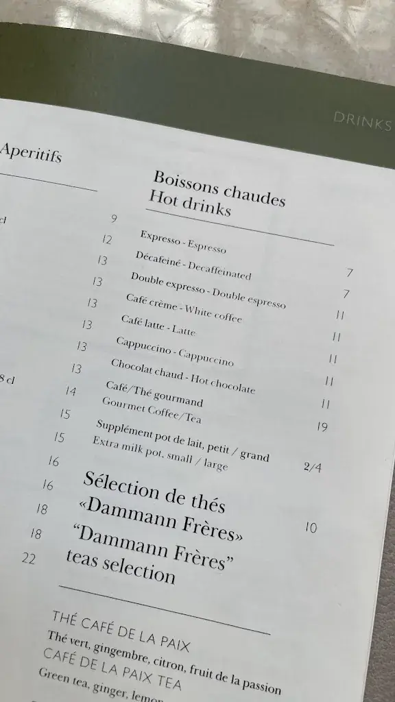 Menu_Le Bar du Grand Hôtel - La Verrière_Paris_image_1