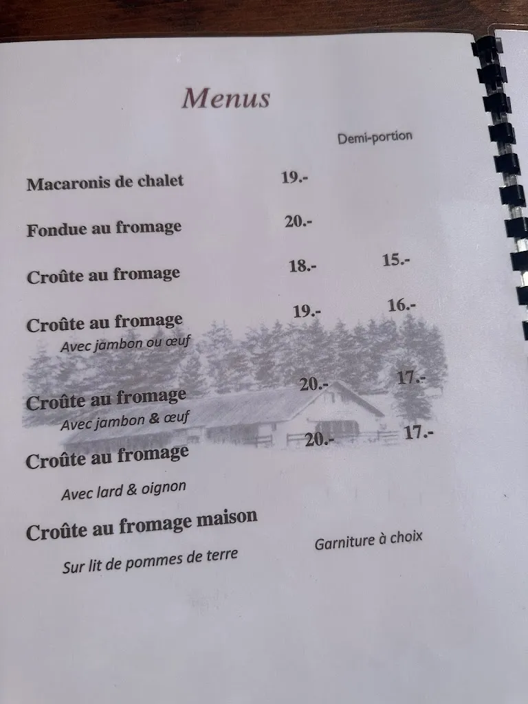 Menu_Buvette d'alpage du Mont-Barres_Verrières_image_1