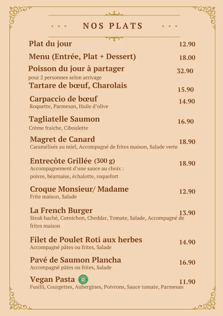 Menu_Restaurant La Ferté_Ferté-Gaucher_image_1