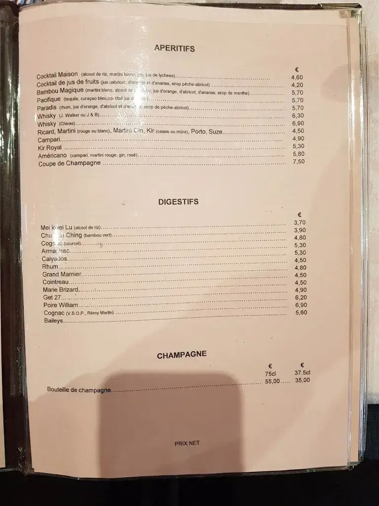 Menu_Au Palais des Rizières._Vésinet_image_2