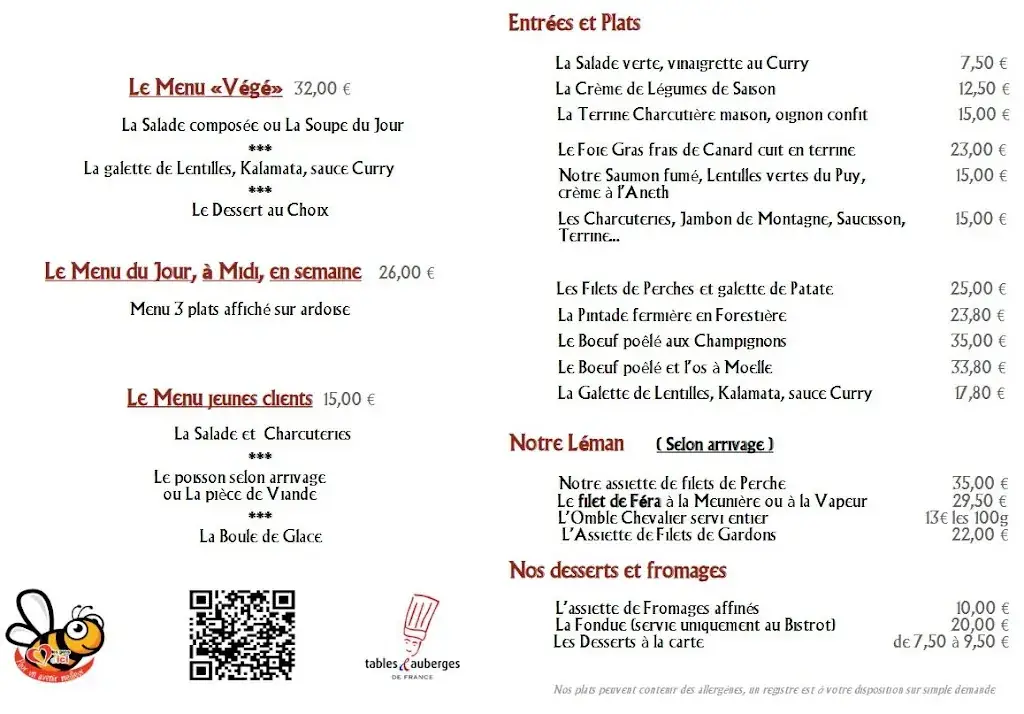 Menu_L' Auberge Anthy_Anthy-sur-Léman_image_1