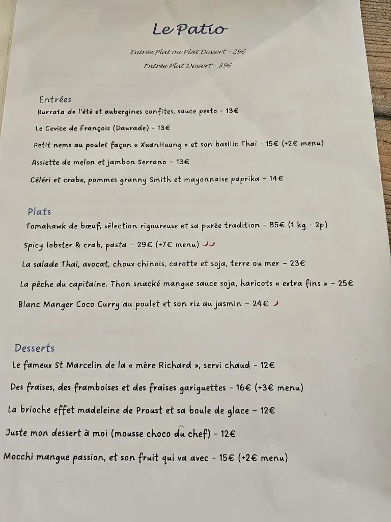 Menu_Tigre La Garenne Colombes_Garenne-Colombes_image_1