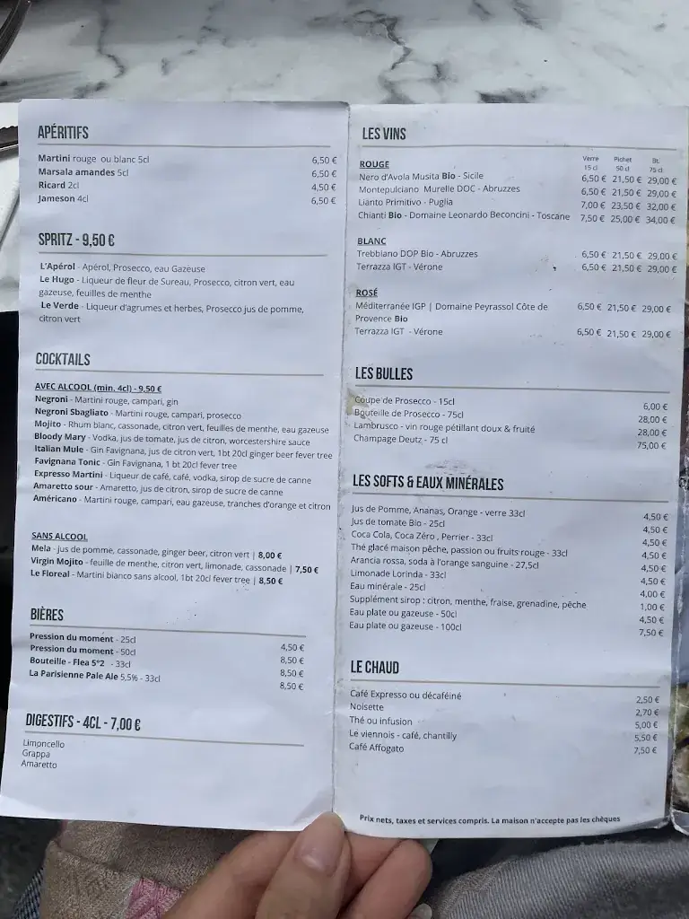 Menü_La Voglia Pazza_Garenne-Colombes_Bild_1