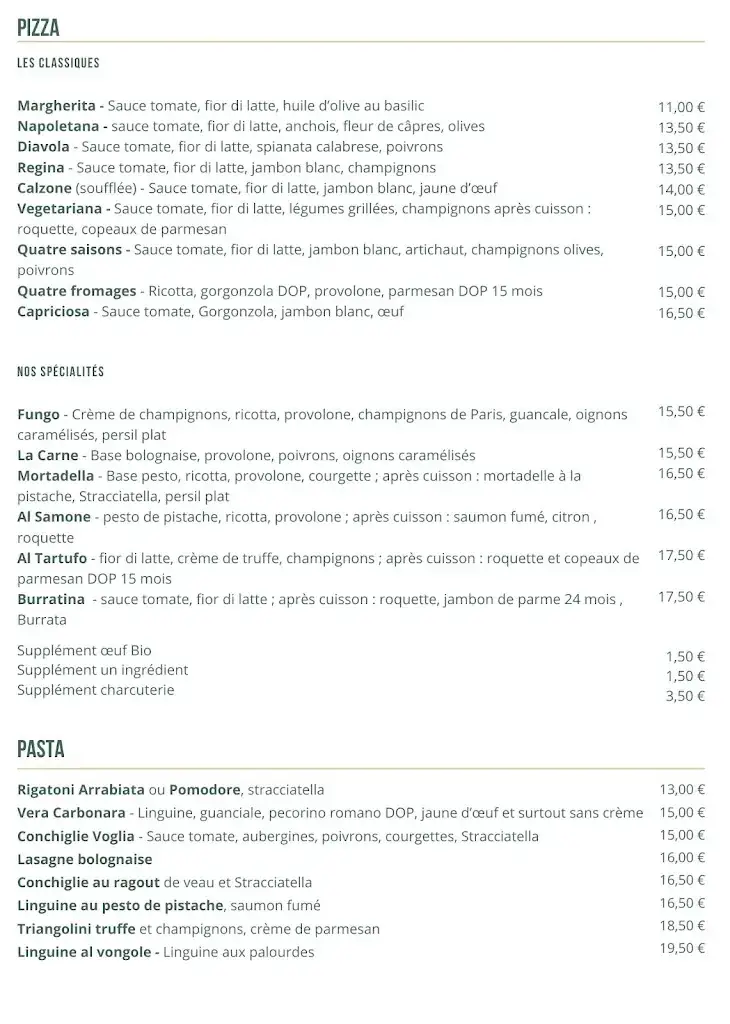 Menü_La Voglia Pazza_Garenne-Colombes_Bild_2