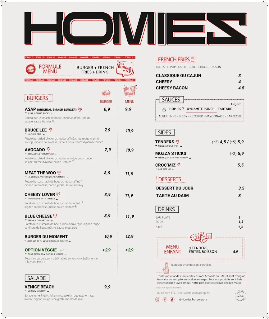 Menu_Homies Smash Burger_Pré-Saint-Gervais_image_1
