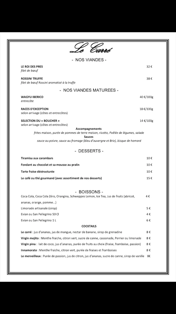 Menu_Le Carré_Pavillons-sous-Bois_image_1
