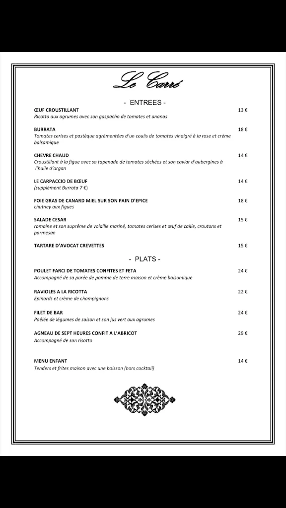 Menu_Le Carré_Pavillons-sous-Bois_image_2