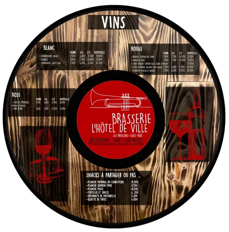 Menu_Brasserie de l'hôtel de ville_Pavillons-sous-Bois_immagine_3