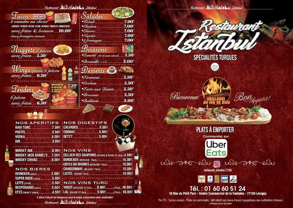 Menu_Restaurant istanbul_Lésigny_image_2