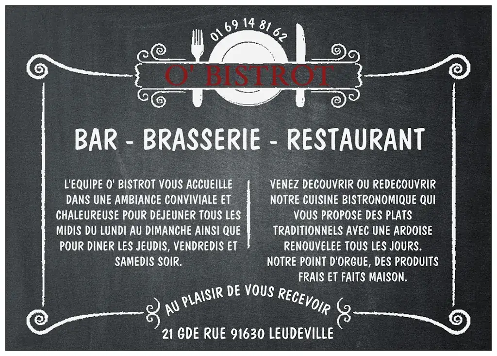 Menu_Restaurant O'Bistrot_Leudeville_image_4