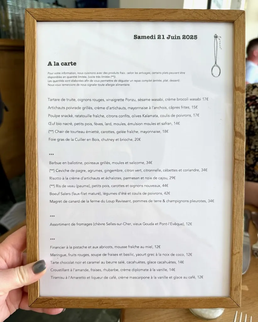 Menu_La Cuiller en Bois_Chesnay-Rocquencourt_imagen_1