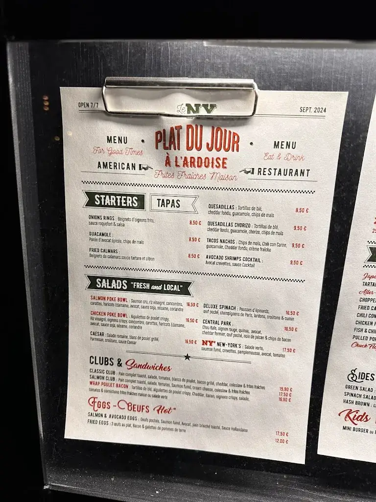 Menü_Le New York._Chesnay-Rocquencourt_Bild_1