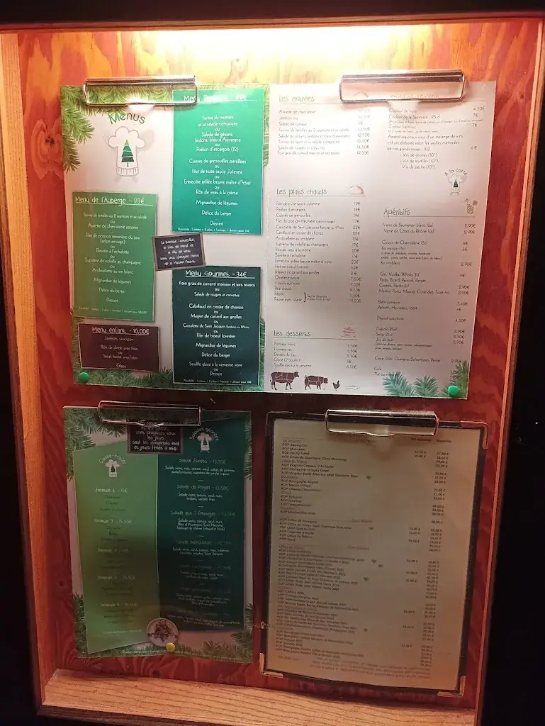 Menu_Auberge la Sapinière_Saint-Victor-Malescours_image_1