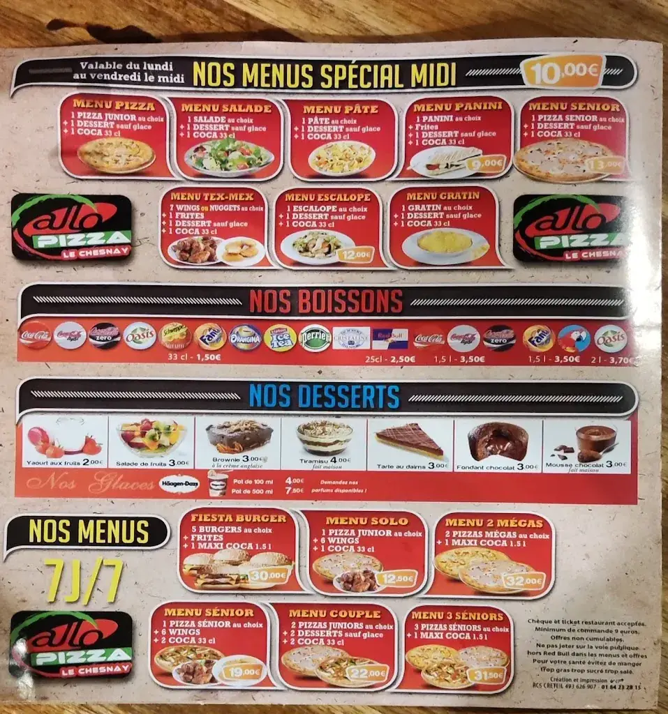 Menu_Allo Pizza Le Chesnay_Le_image_1