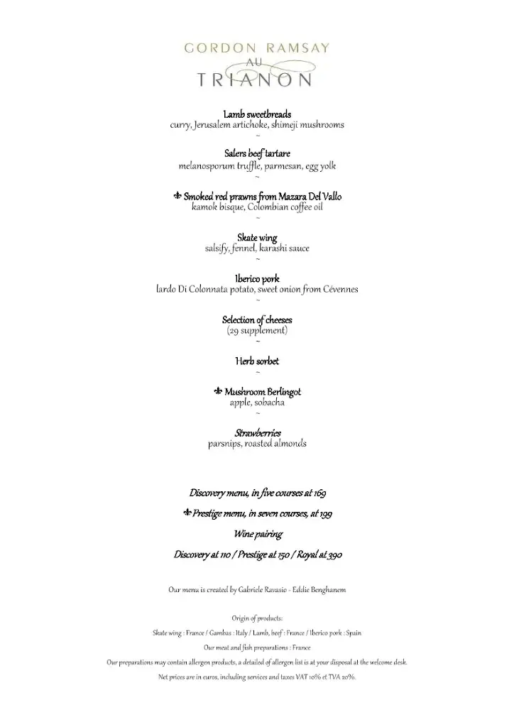 Menu_Gordon Ramsay au Trianon_Versailles_image_1