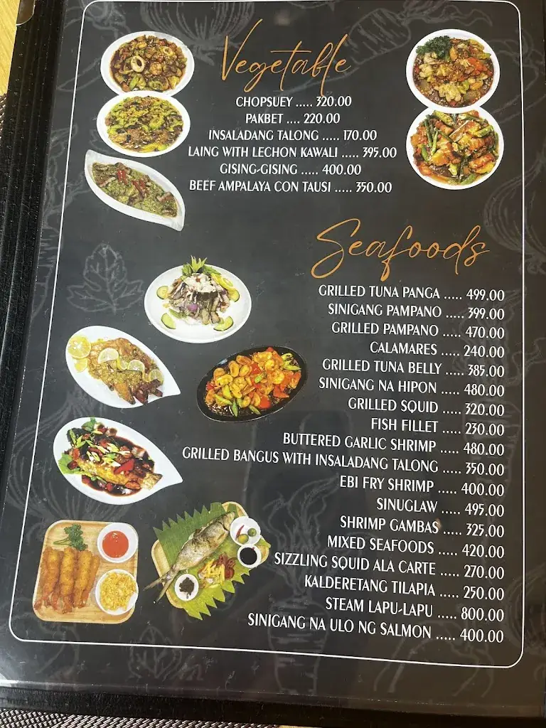 Menu_Raku's Grill and Restaurant_Philippines_image_1