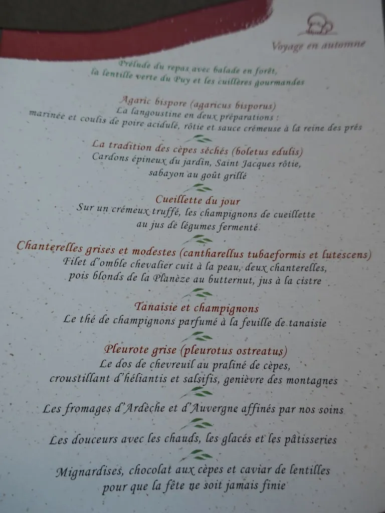 Menu_Restaurant Marcon_Saint-Bonnet-le-Froid_immagine_3