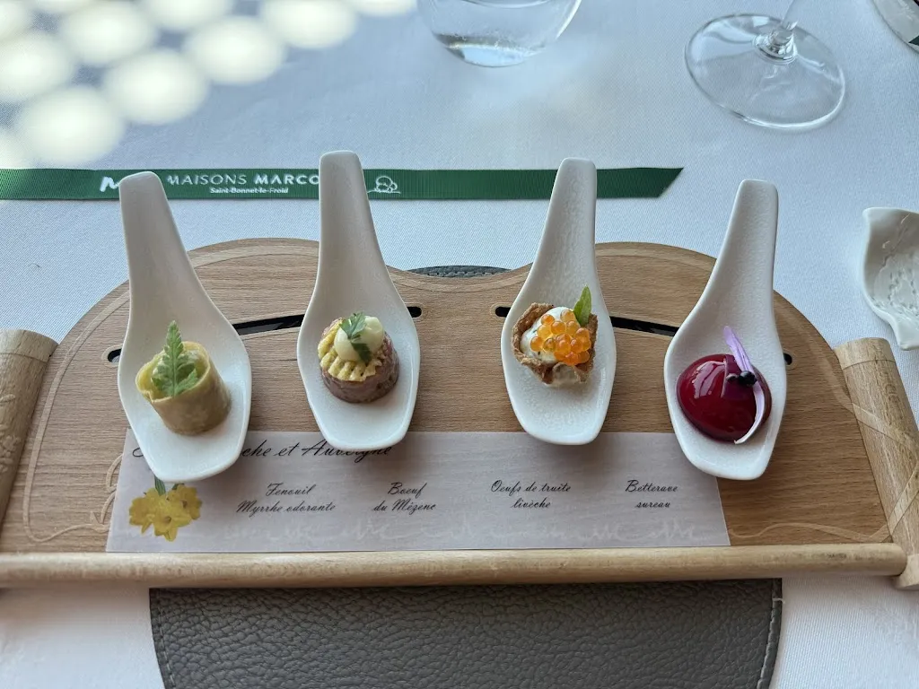 Menu_Restaurant Marcon_Saint-Bonnet-le-Froid_immagine_5