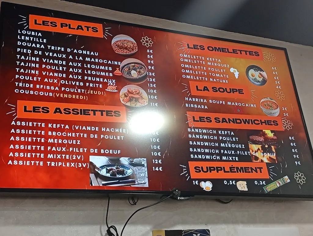 Menu_Les délices du Maroc_Mureaux_image_1