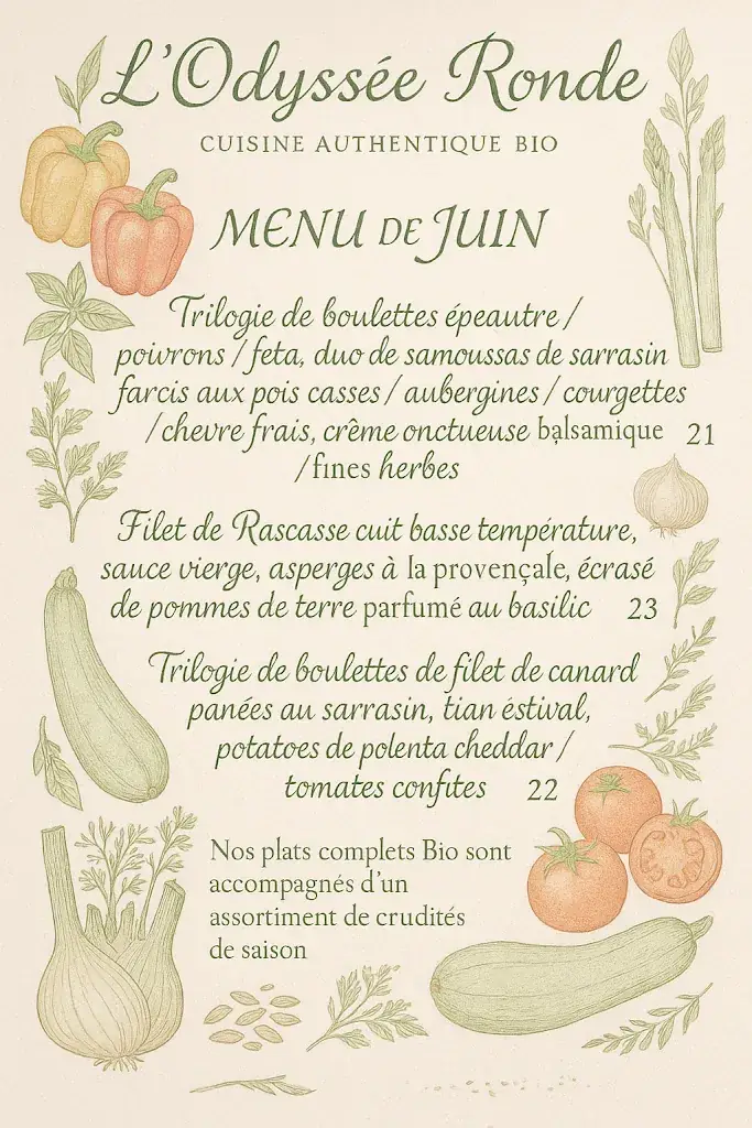 Menu_L’odyssée Ronde_Limours_image_2