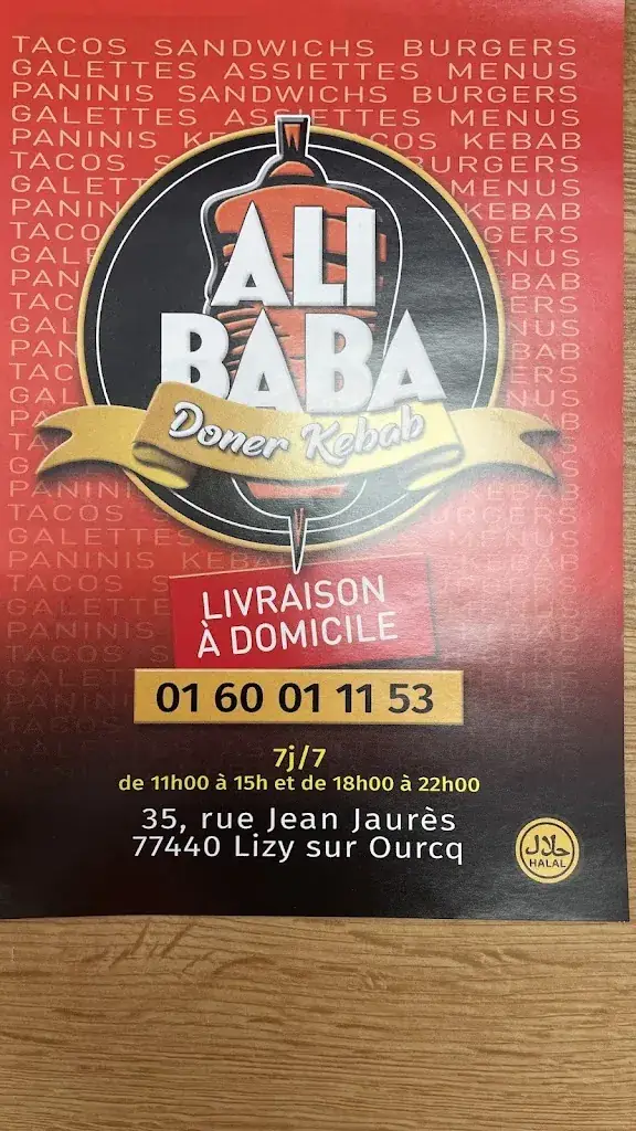 Menu_Ali Baba_Lizy-sur-Ourcq_image_1