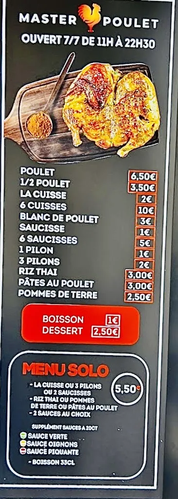 Menu_MASTER POULET - Les Lilas_Lilas_image_1