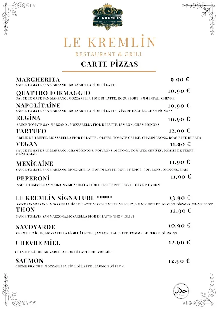 Menü_LE KREMLIN RESTAURANT GRILL_Kremlin-Bicêtre_Bild_3