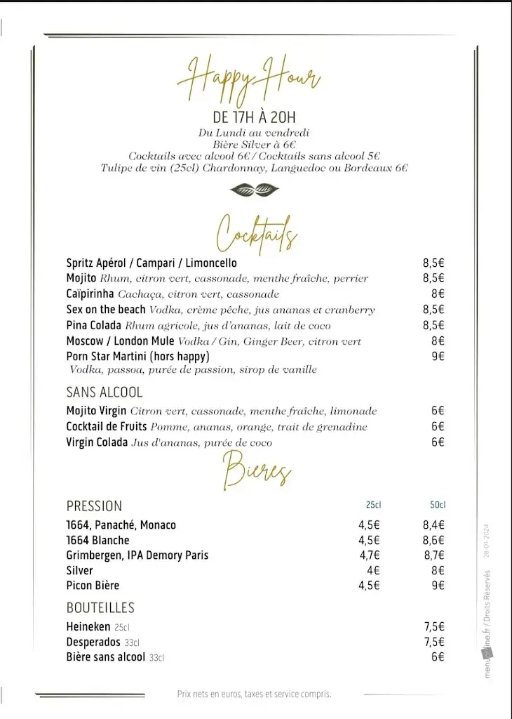 Menu_La Comète_Kremlin-Bicêtre_image_2