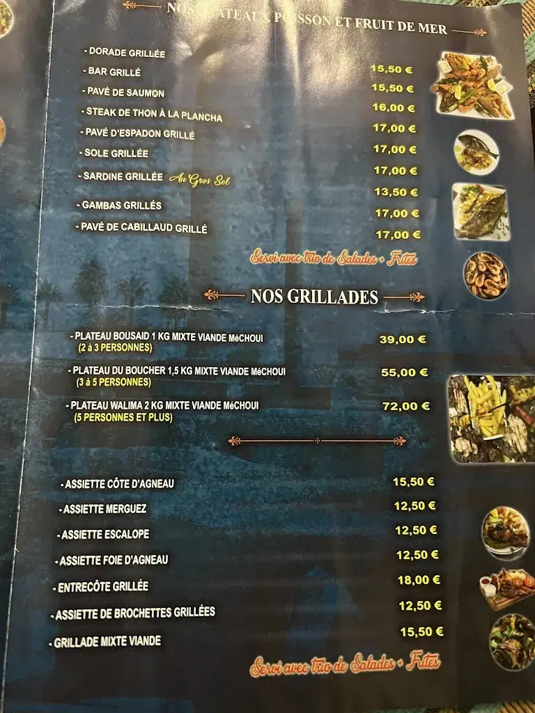 Menu_La Porte de Carthage_Kremlin-Bicêtre_image_1