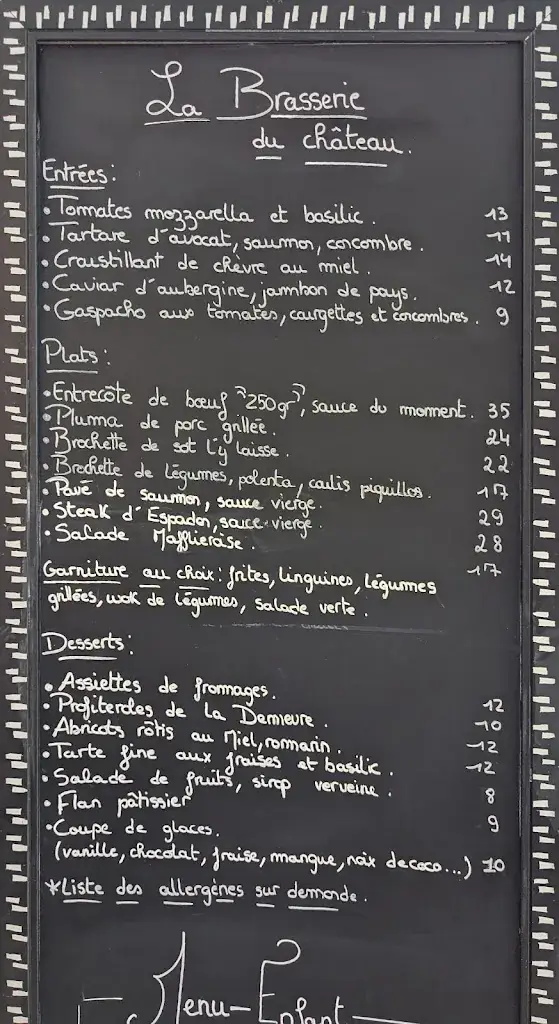 Menu_La Brasserie du Château_Maffliers_image_2
