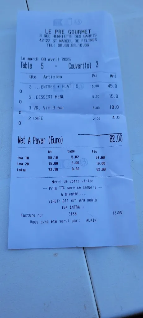 Laurent Pascal_Le Pré Gourmet_Saint-Marcel-de-Félines_review