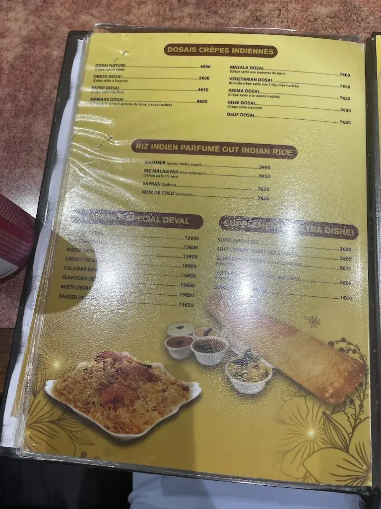 Menu_Ammaa’s Restaurant_Courneuve_image_3