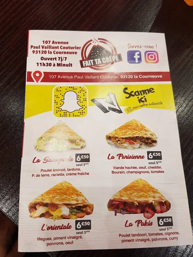 Menu_Fais Ta Crêpe_Courneuve_image_4