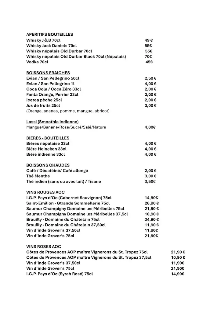 Menu_KOSELI BUFFET LA COURNEUVE: Buffet à volonté indien_Courneuve_image_4