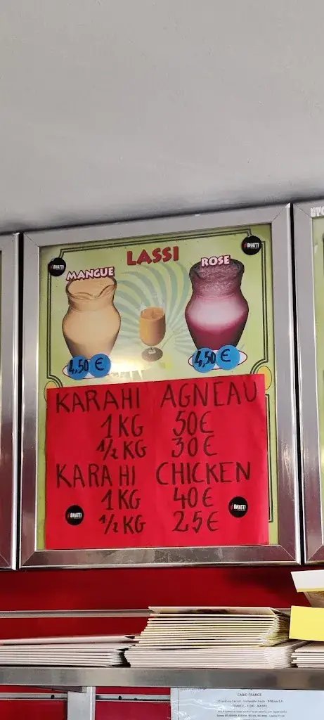 Menu_Mirch Masala & Royal Sweets_Courneuve_image_4