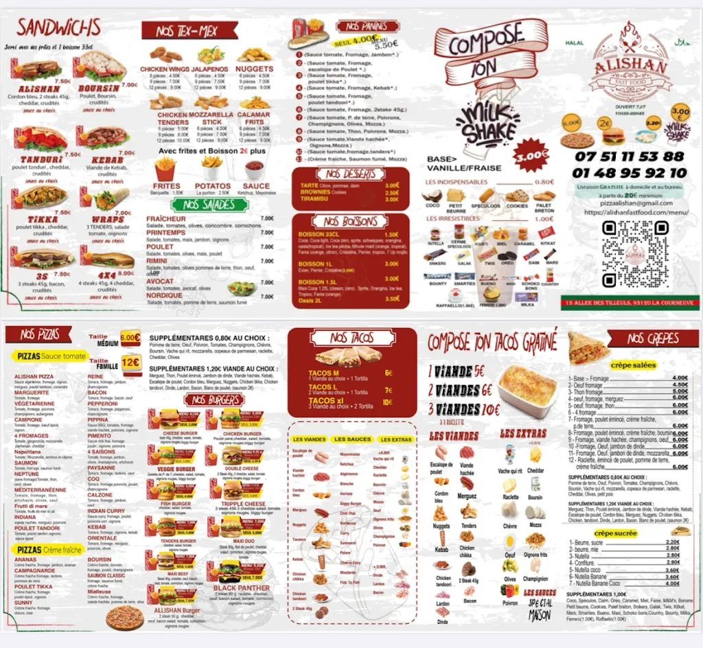 Menu_ALISHAN RESTAURENT LA COURNEUVE_Courneuve_image_2