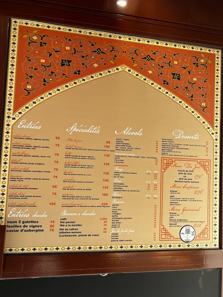 Menu_Le Shiraz_Thonon-les-Bains_image_1
