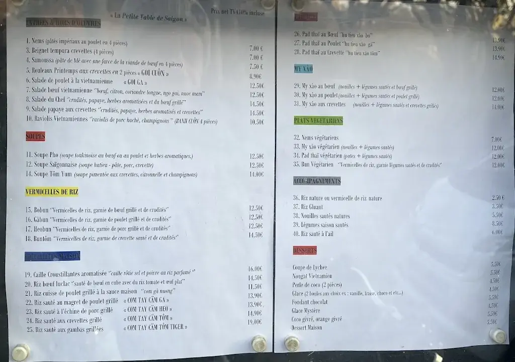 Menu_La Petite Table de Saïgon_Maisons-Alfort_image_2