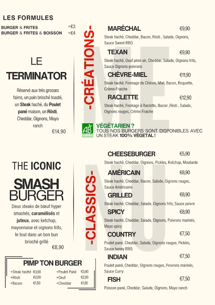 Menu_Maréchal Burger Luzarches_Luzarches_image_1